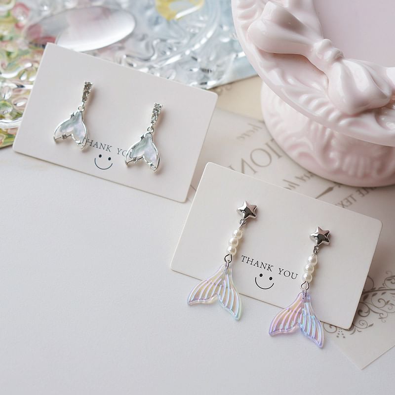 Earring (Various Tail Alloy Dangle Designs) Mermaid
