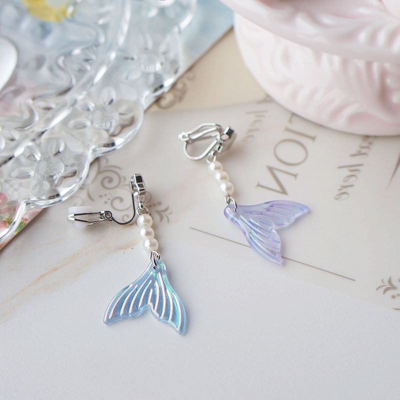 Earring (Various Tail Alloy Dangle Designs) Mermaid