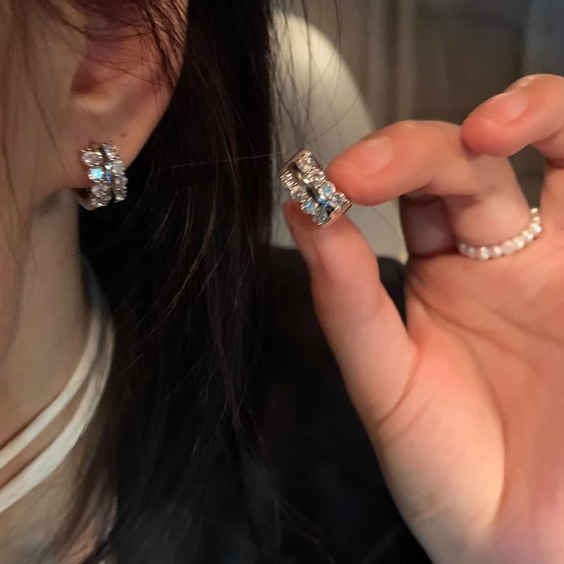 Hoop Rhinestone Earring