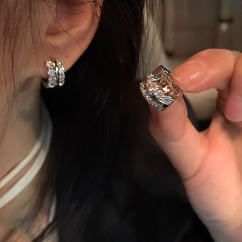 Hoop Rhinestone Earring