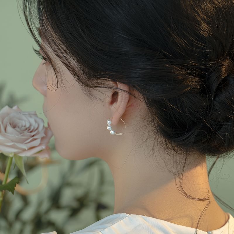 Earring Drop Faux Pearl