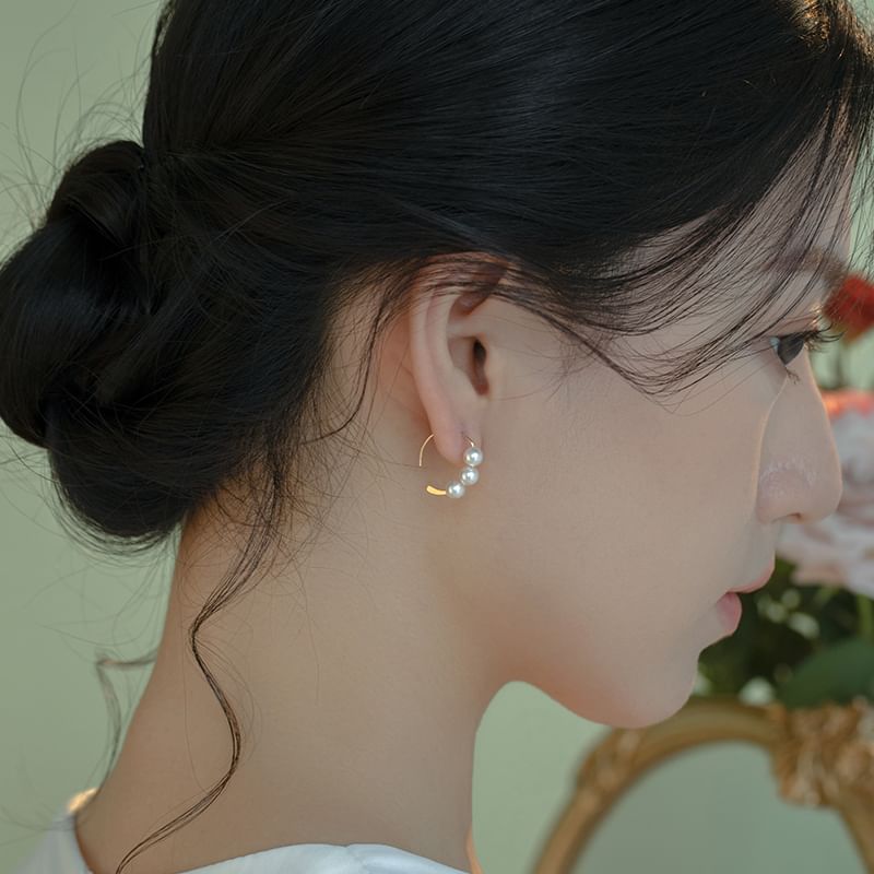 Earring Drop Faux Pearl