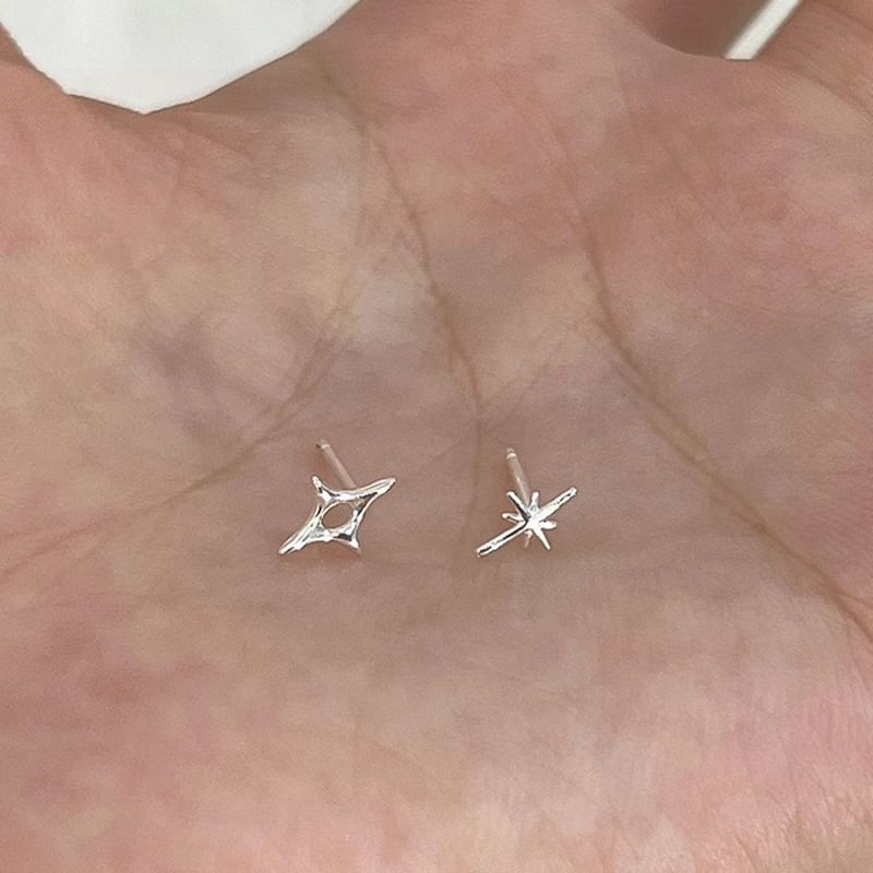 Asymmetrical Stud Star Earring