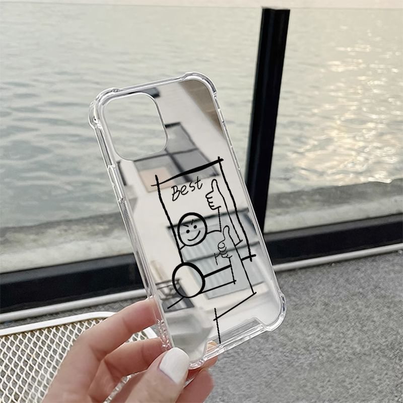 Phone Mirrored Cartoon Case