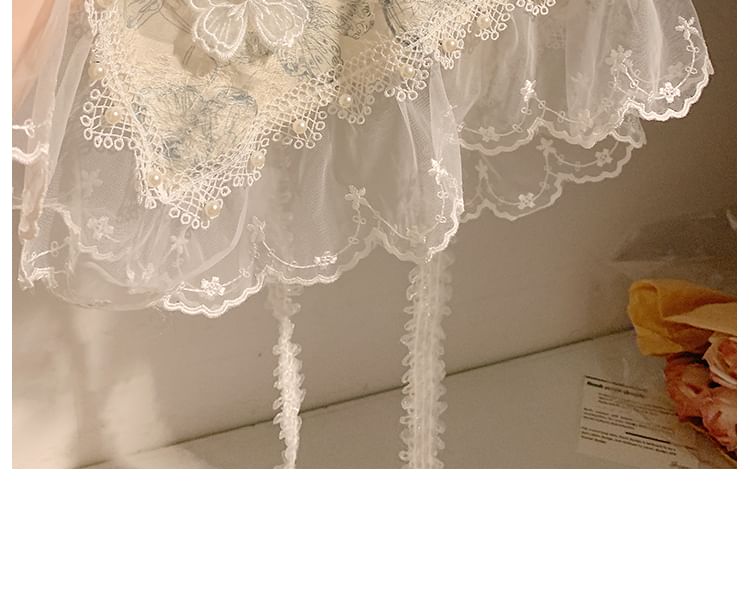 Designs) Lace Trim Butterfly Bandana (Various