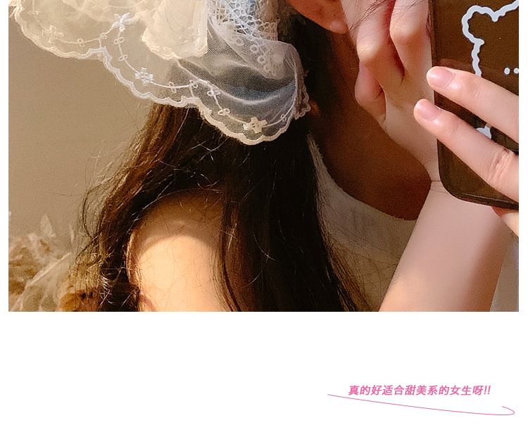 Designs) Lace Trim Butterfly Bandana (Various