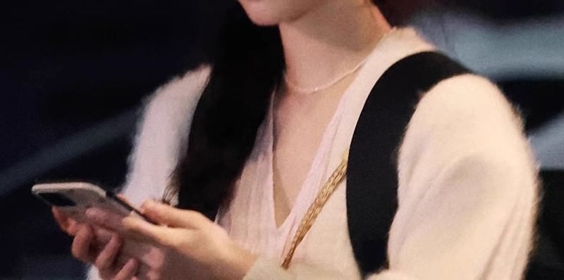 Beaded Pearl Necklace Faux