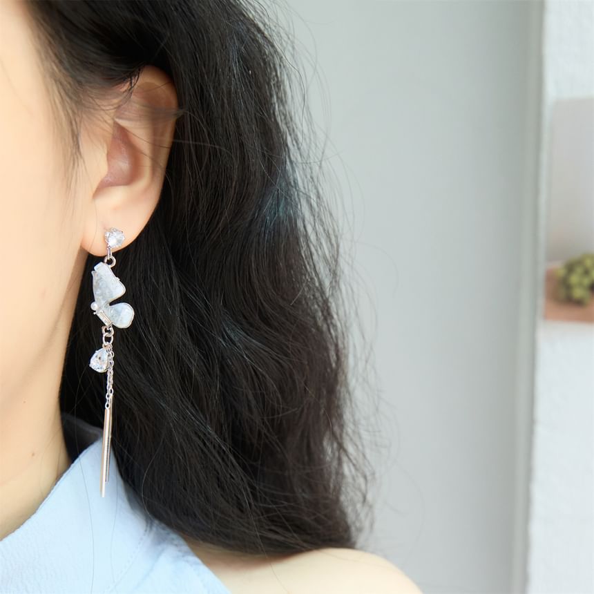Drop Clip / Butterfly Earring On