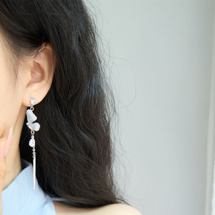 Drop Clip / Butterfly Earring On