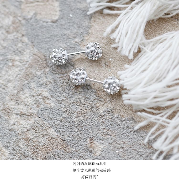 Stud Ball Rhinestone Earring