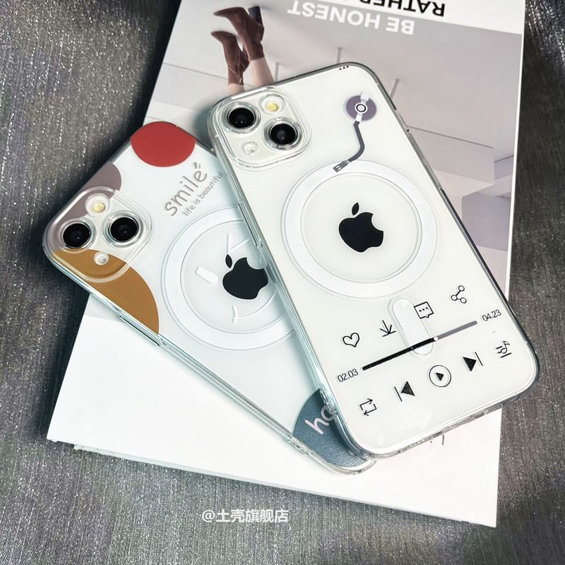 Print Magnetic with (Compatible Phone MagSafe) Case