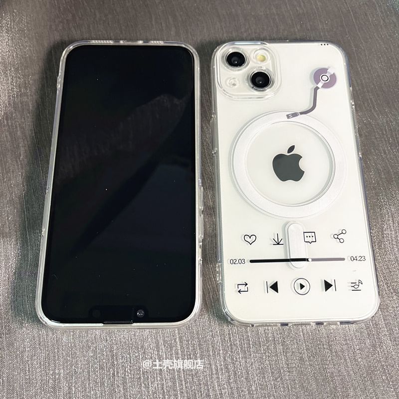 Print Magnetic with (Compatible Phone MagSafe) Case