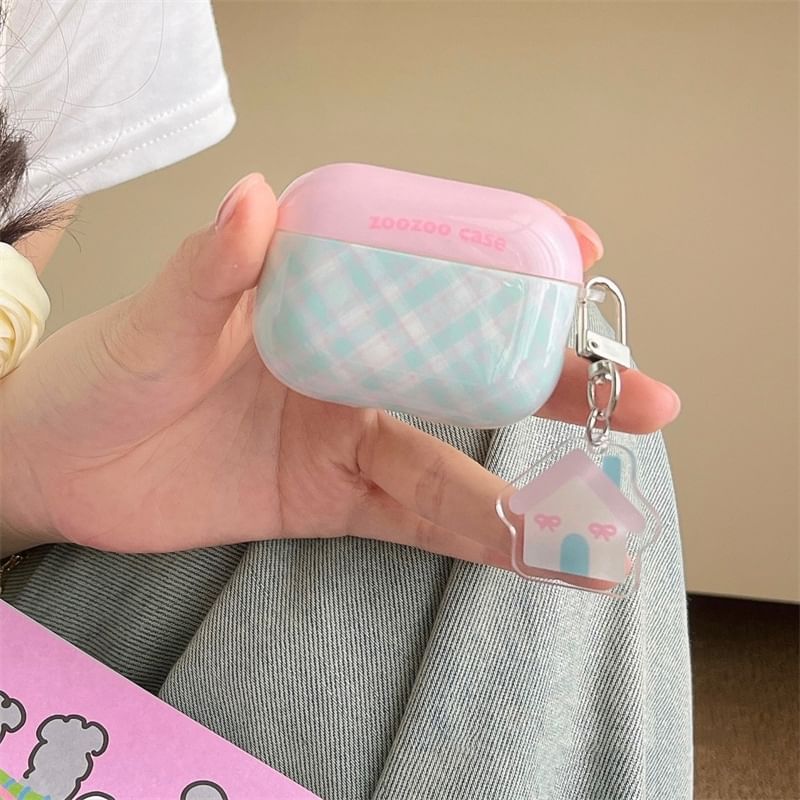 Earphone (Various AirPods Designs) Pro Skin Charm Case / Plaid