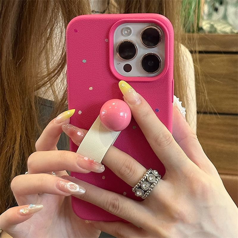 Finger Phone Case Strap Dotted