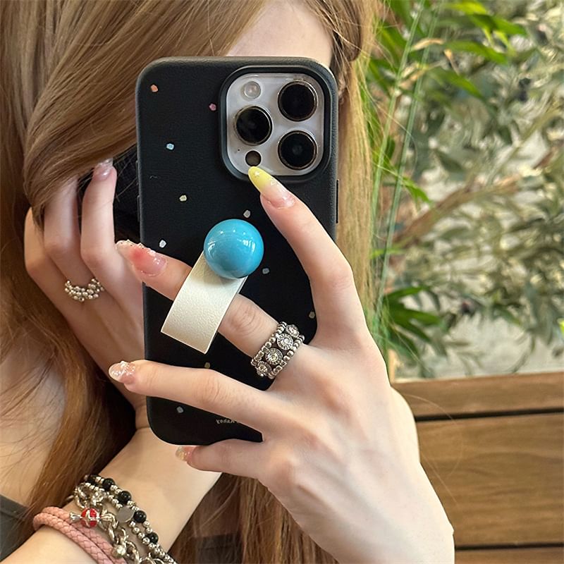 Finger Phone Case Strap Dotted