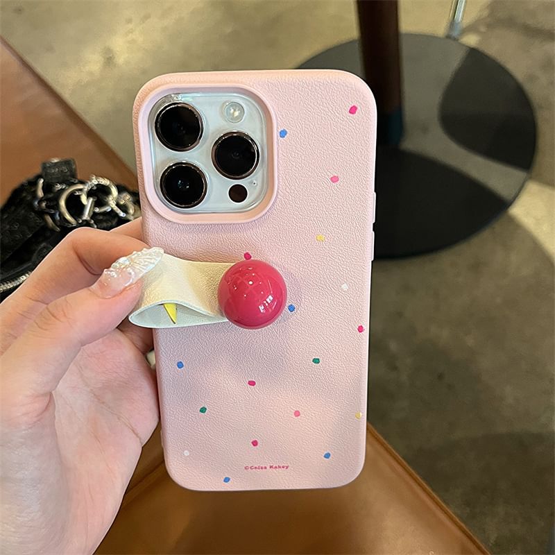 Finger Phone Case Strap Dotted