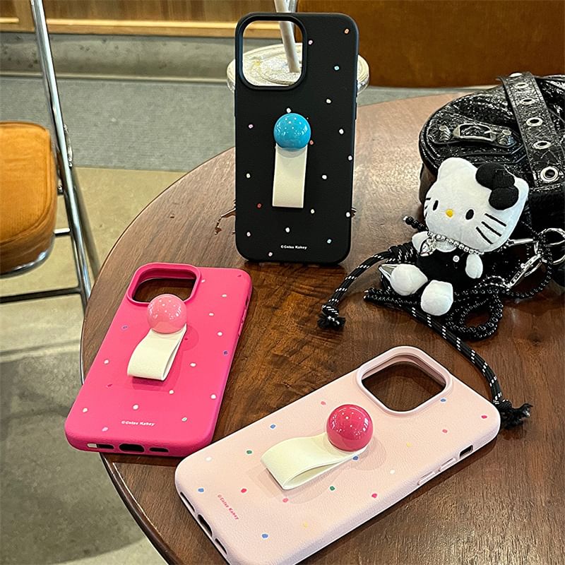 Finger Phone Case Strap Dotted