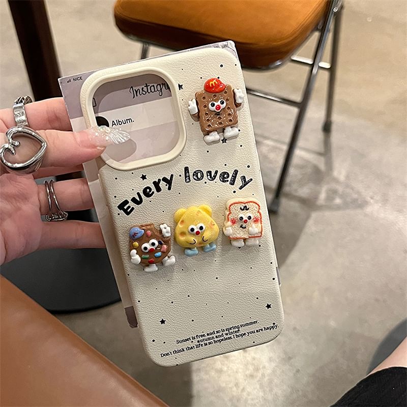 Strap / Phone Cartoon Food Case Set