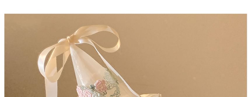 Ruffle Hat Embroidered Party