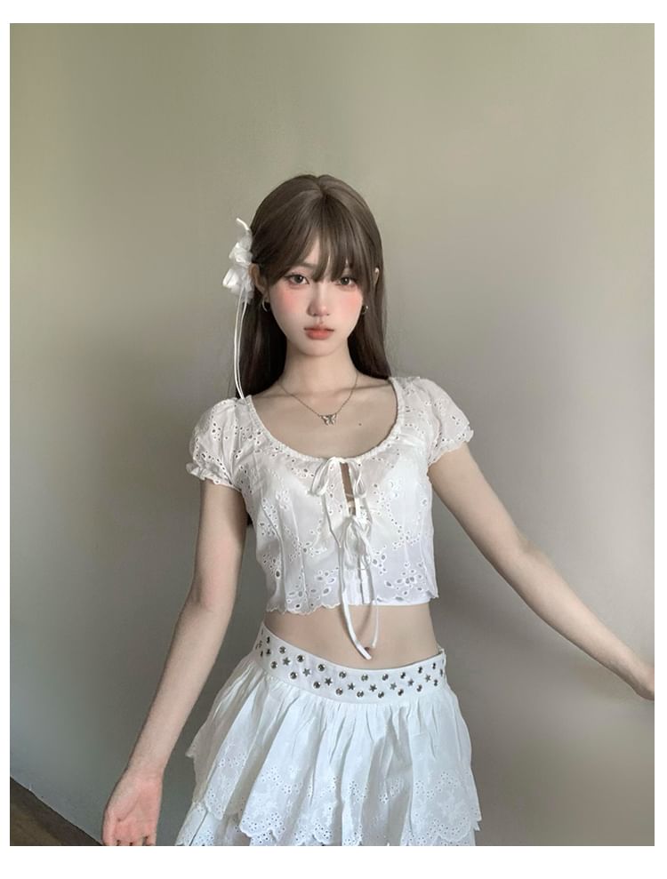 Flower Bowknot Clip Hair