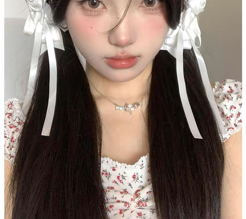 Flower Bowknot Clip Hair