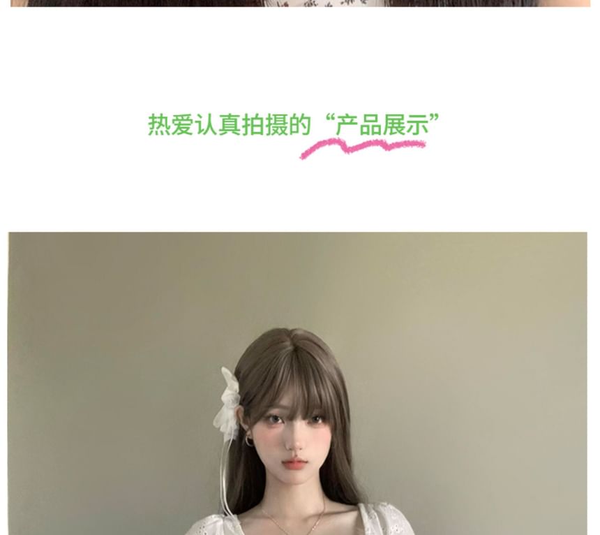 Flower Bowknot Clip Hair