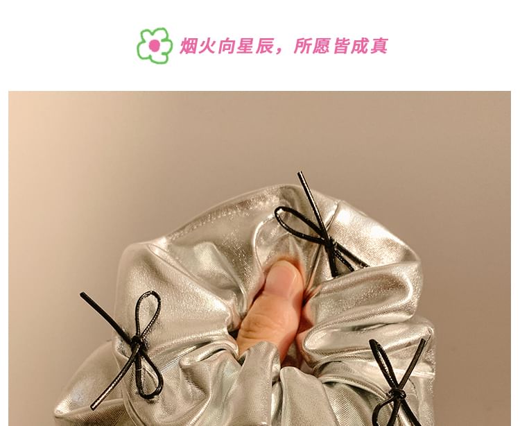 Ruffle Trim Scrunchie