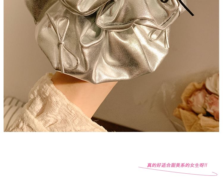 Ruffle Trim Scrunchie