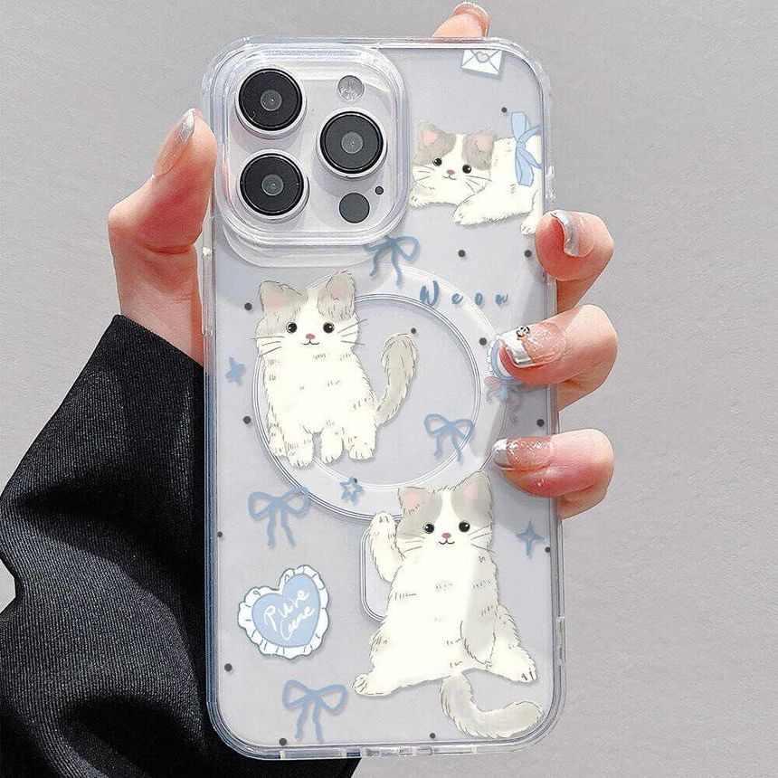 Case MagSafe) Magnetic with (Compatible Phone Cat