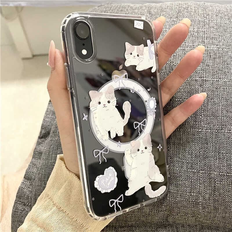 Case MagSafe) Magnetic with (Compatible Phone Cat