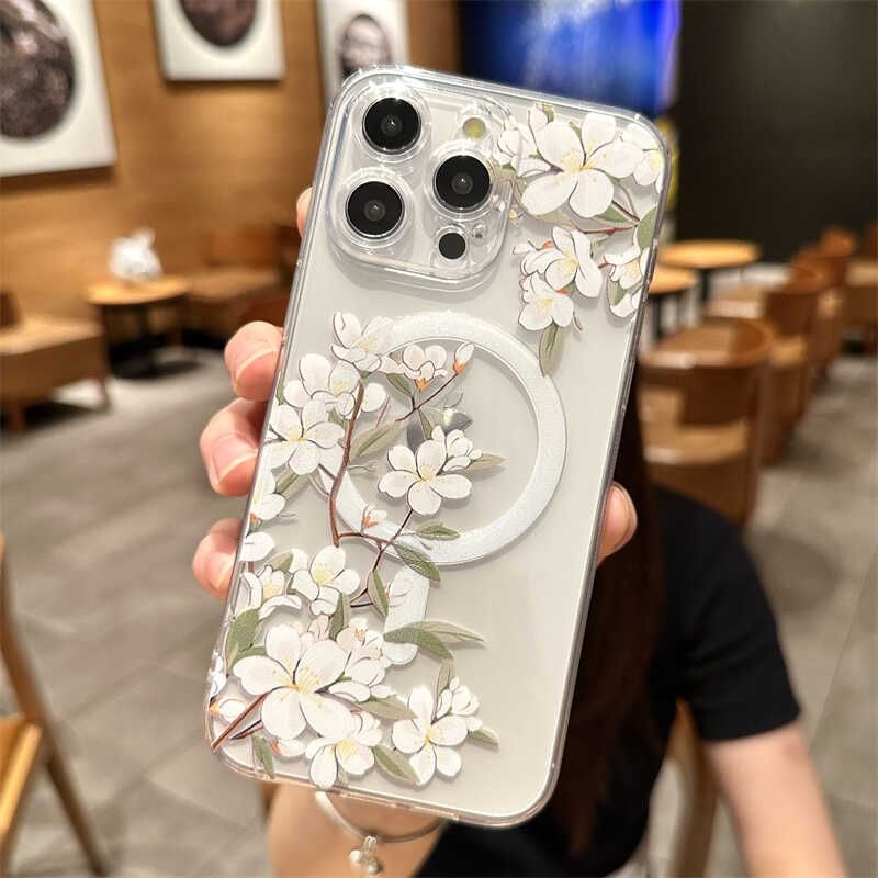 Floral Phone (Compatible Case MagSafe) Magnetic with