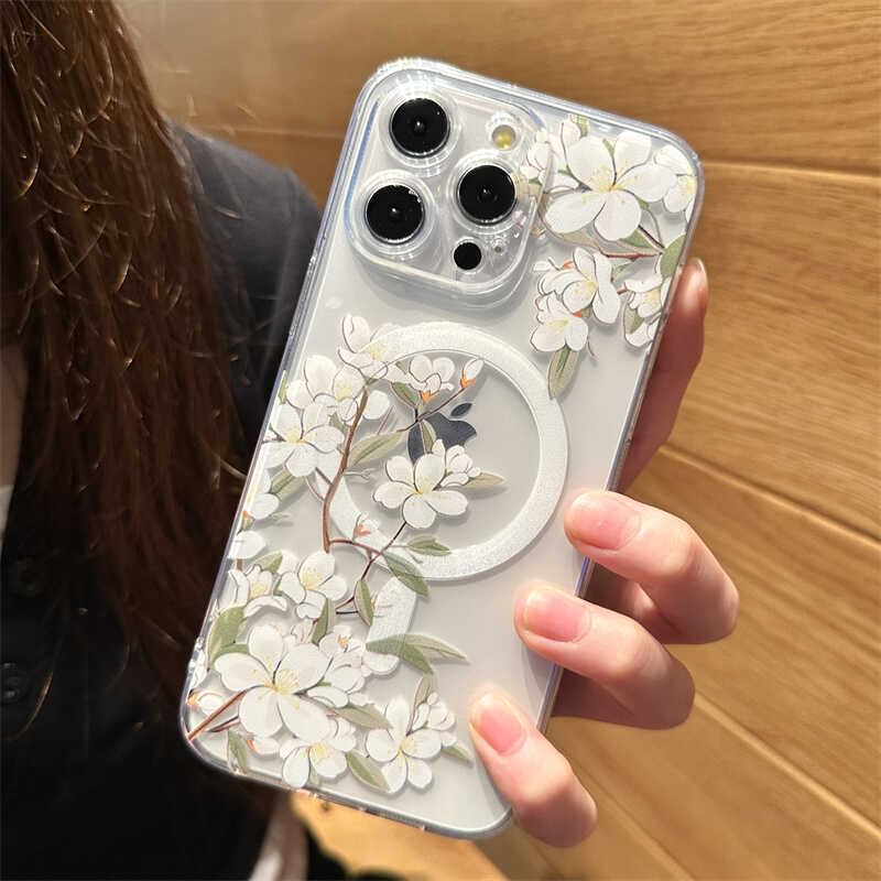 Floral Phone (Compatible Case MagSafe) Magnetic with