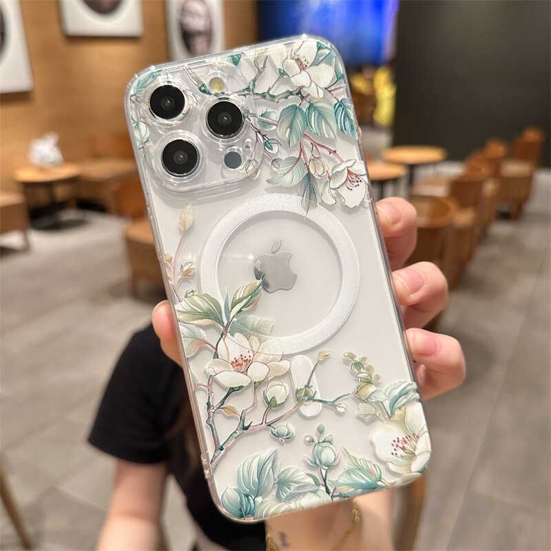 Floral Phone (Compatible Case MagSafe) Magnetic with