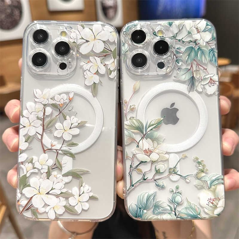 Floral Phone (Compatible Case MagSafe) Magnetic with