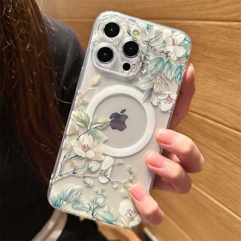 Floral Phone (Compatible Case MagSafe) Magnetic with