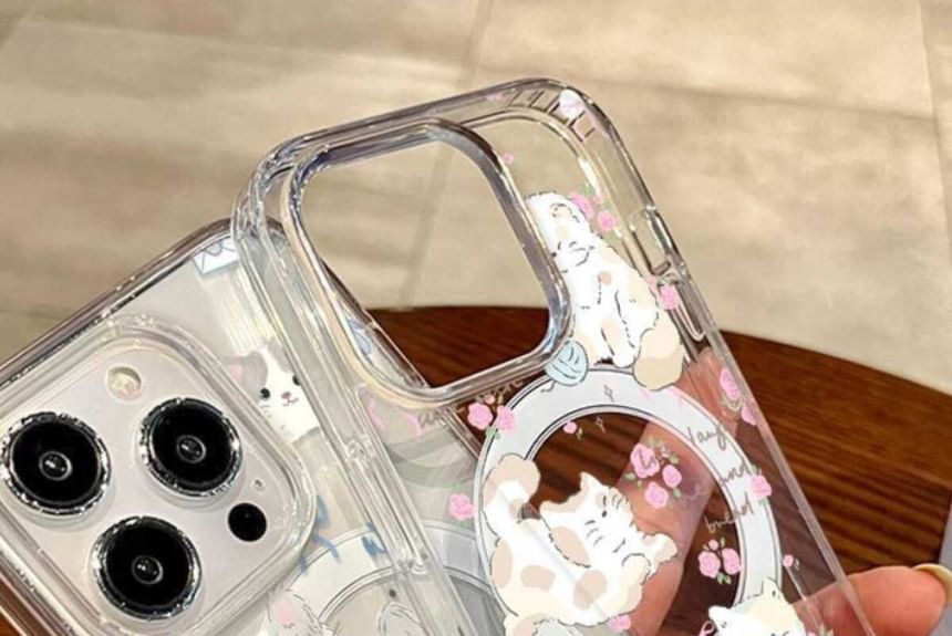 Phone with MagSafe) (Compatible Cat Magnetic Case