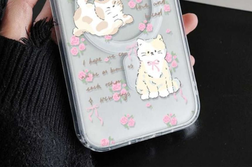 Phone with MagSafe) (Compatible Cat Magnetic Case