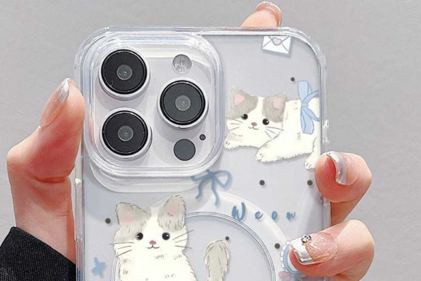 Phone with MagSafe) (Compatible Cat Magnetic Case