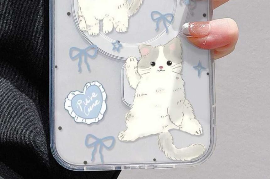 Phone with MagSafe) (Compatible Cat Magnetic Case