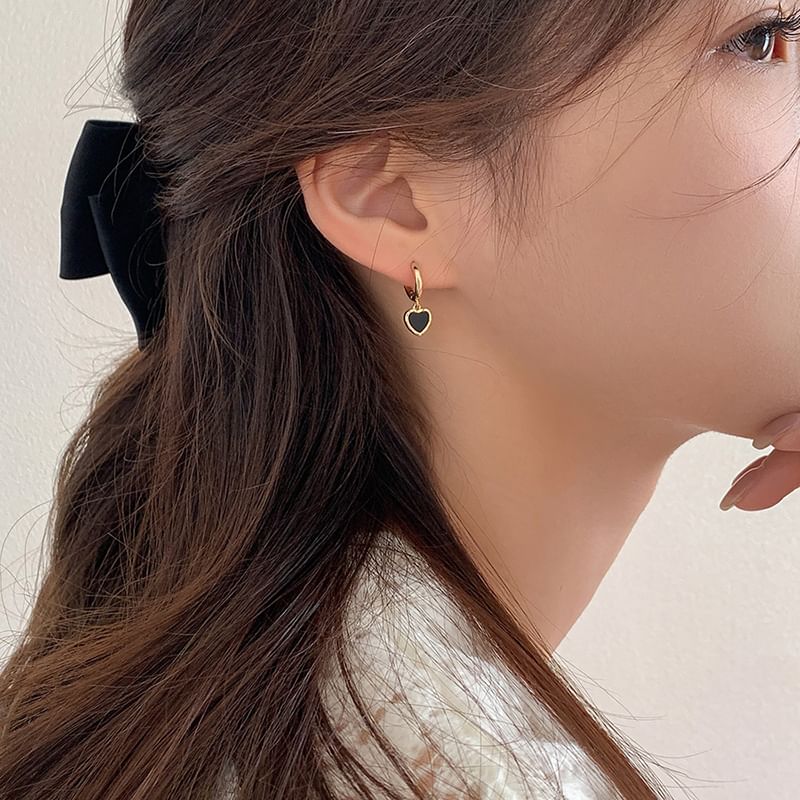 Heart Earring Drop Alloy