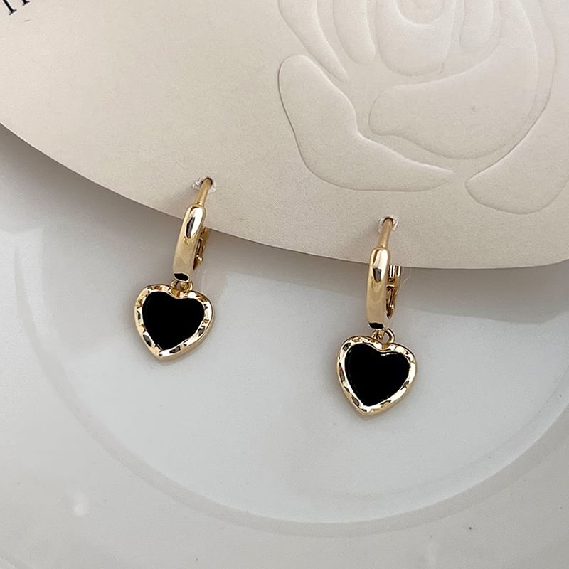 Heart Earring Drop Alloy