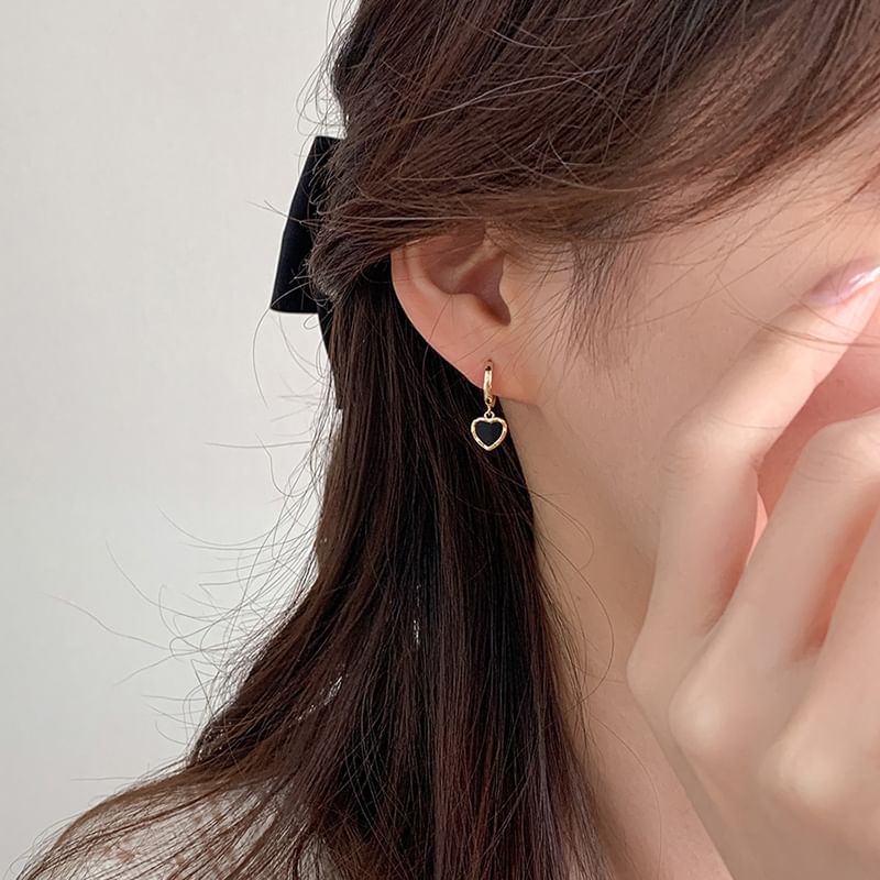 Heart Earring Drop Alloy