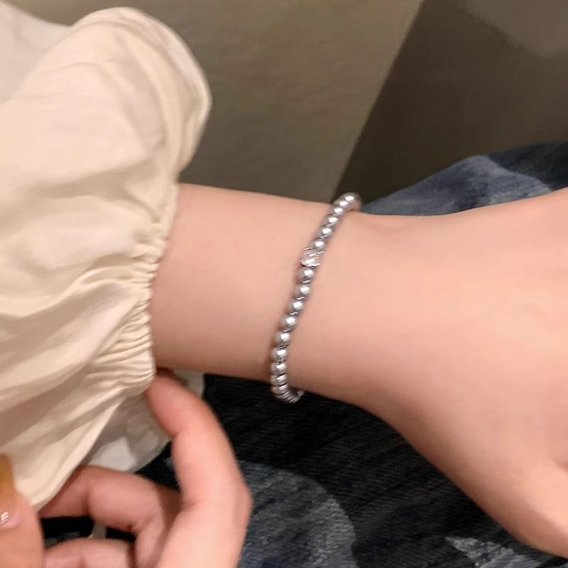 Bracelet Rhinestone Pearl Alloy Faux