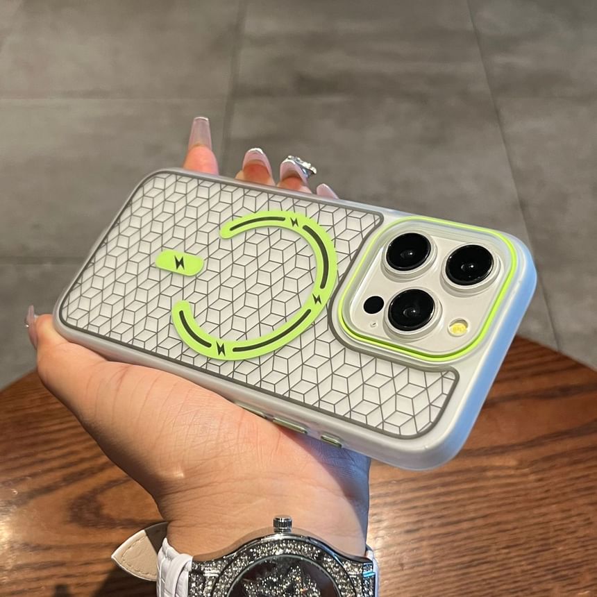 Phone (Compatible MagSafe) Magnetic Case Geometric with