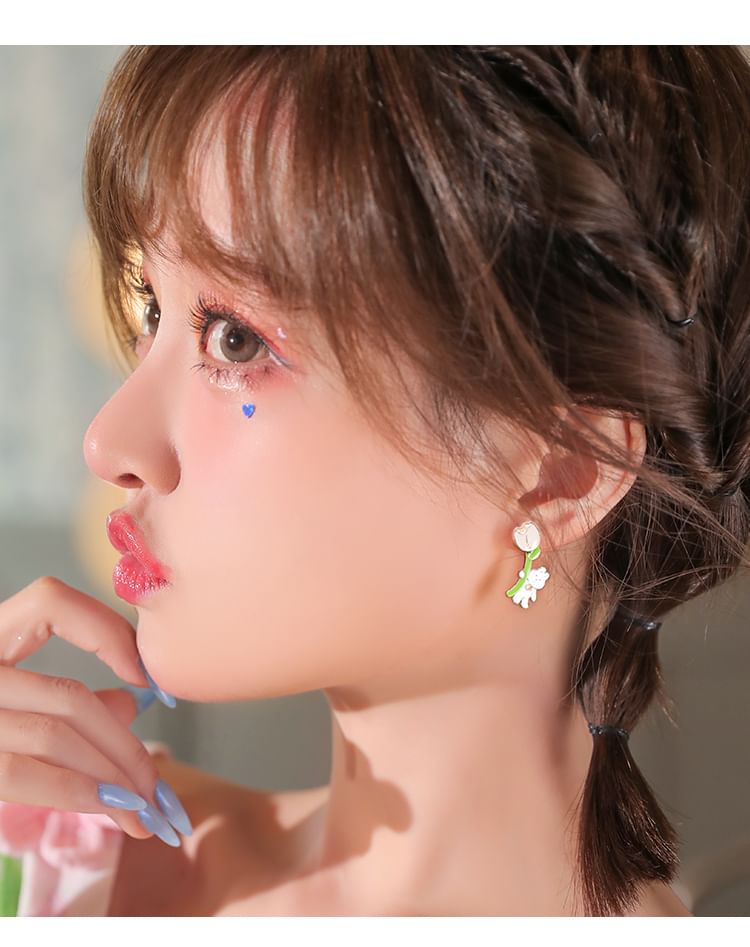 Various Cartoon Rabbit Sterling Cuff Earring Silver Ear ) / ( Stud Designs