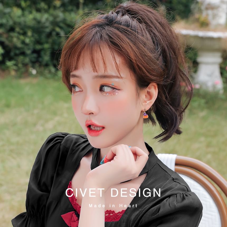 Phantom Pumpkin + Jewelry Box Velvet Earring Halloween