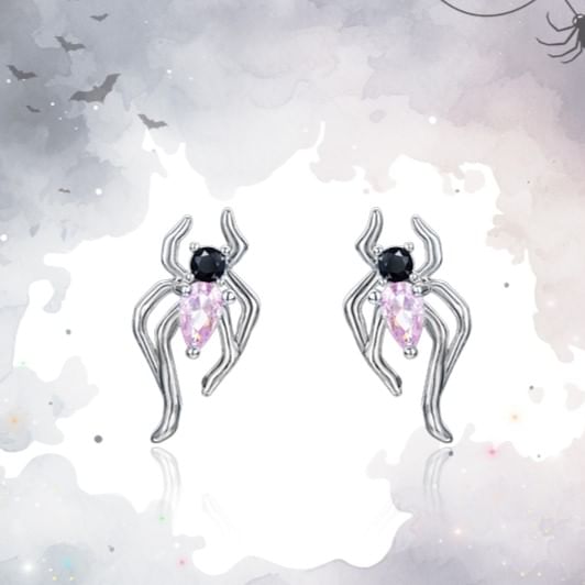 Silver Cuff Spider Ear / Sterling Stud Simple Earring