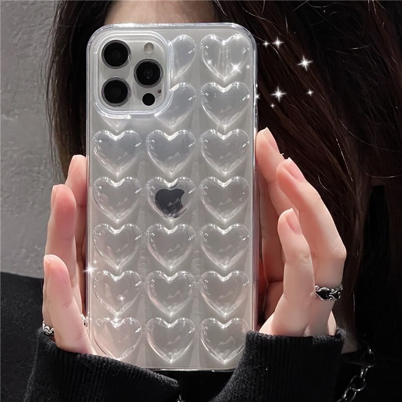 Heart Transparent Phone Case