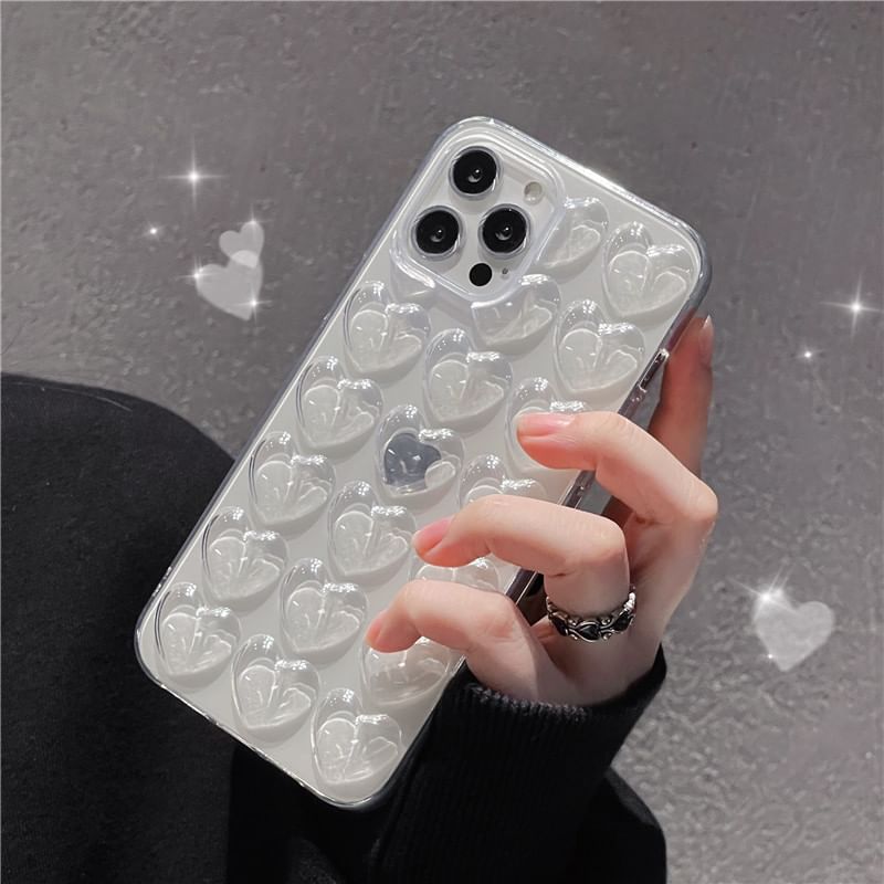 Heart Transparent Phone Case