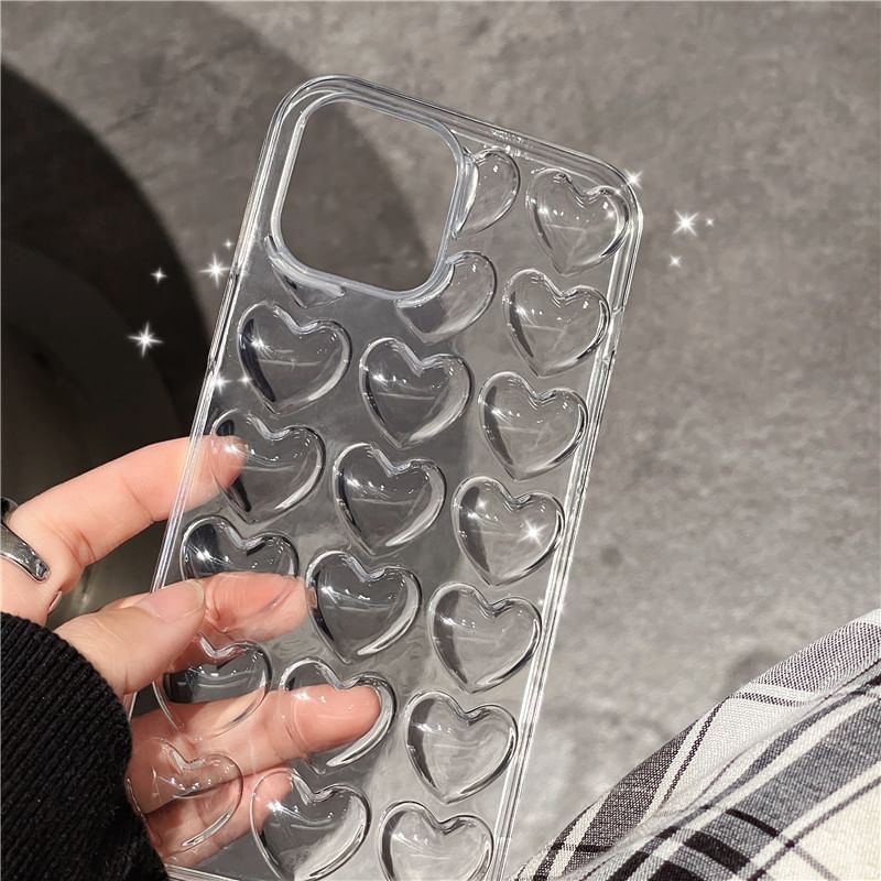 Heart Transparent Phone Case
